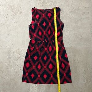 GAP Red and Black Patterned Dress